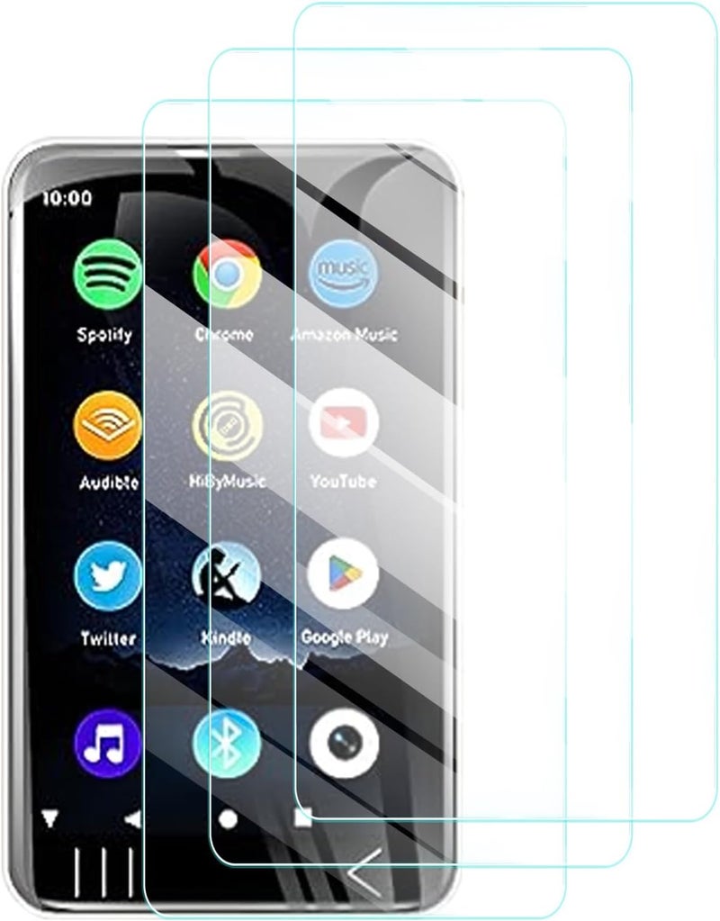 UYRUREL Screen Protector for HIFI WALKER G7 4 Inches Touchscreen MP3 Player, High-definition Scratch Resistant Film,HD Clear Anti Blue Light, Bubble Free with Easy Installation Kit, 3 Pack - Image 1